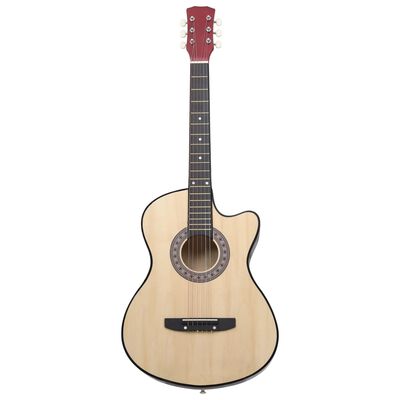 vidaXL Western Acoustic Cutaway Guitar with 6 Strings 38" Basswood