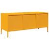 vidaXL TV Cabinet Mustard Yellow Cold-rolled Steel Medium TV Cabinet