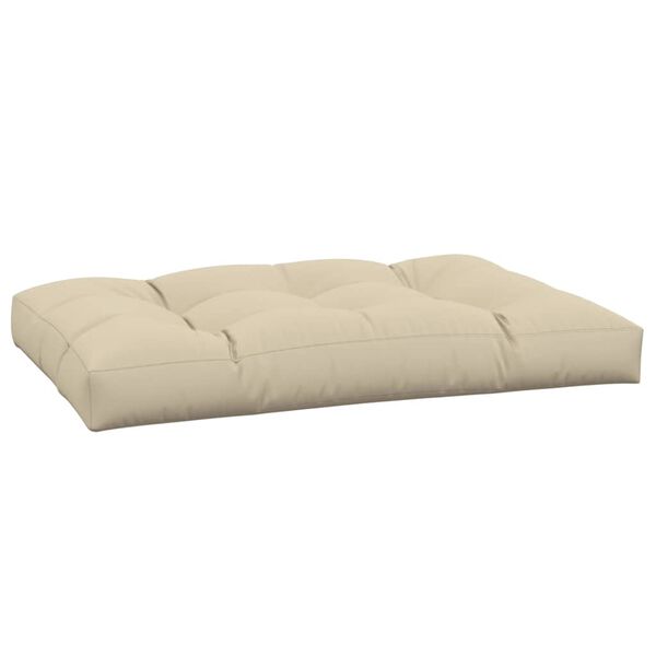 vidaXL Pallet Cushion Beige 47.2"x31.5"x4.7" Fabric