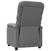 vidaXL Massage Chair Dark Gray 100% Polyester, Iron, Plywood Standard
