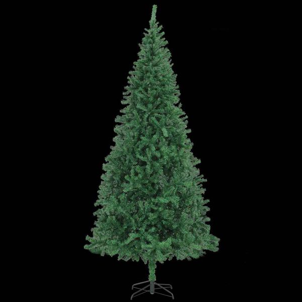 vidaXL Artificial Pre-lit Christmas Tree with Ball Set LEDs 118.1" Green