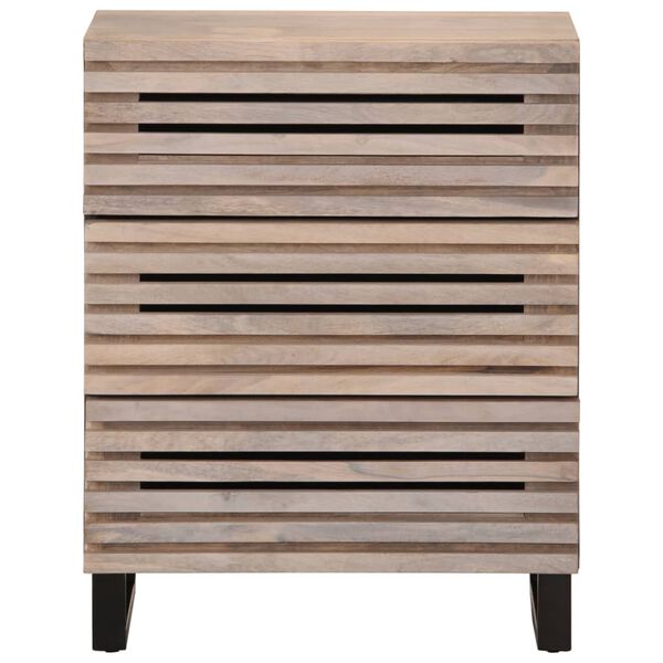 vidaXL Sideboard Bleached Wood Solid Mango Wood Medium Sideboard
