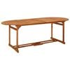 vidaXL Dining Set Brown Solid Acacia wood Large Dining Set Rectangular