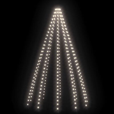 vidaXL Christmas Tree Net Lights with 300 LEDs Cold White 118.1"