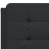 vidaXL Bed Frame with LED without Mattress "Zadar" Black 53.9"x74.8"