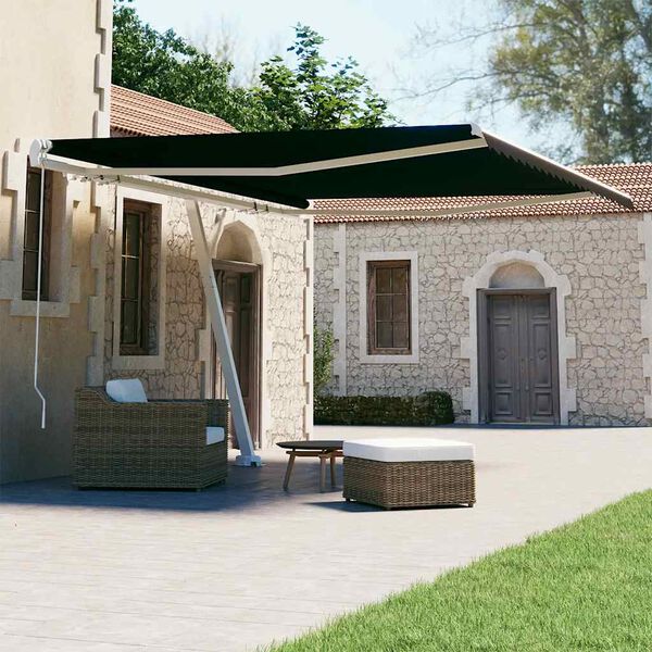 vidaXL Retractable Awning Anthracite