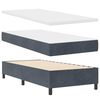 vidaXL Box Spring Bed Dark Grey 78.74 x 39.37 in Polyester