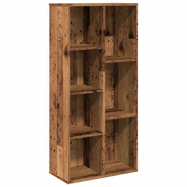 vidaXL Book Cabinet Old Wood Engineered Wood Medium Book Cabinet