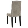 vidaXL Dining Chairs 4 pcs Light Gray Velvet