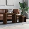 vidaXL Nesting Coffee Table Brown Oak Engineered wood