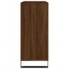 vidaXL Record Cabinet Brown Oak Engineered wood and iron