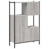 vidaXL Bookcase Grey Sonoma Engineered wood Bookcase Rectangular