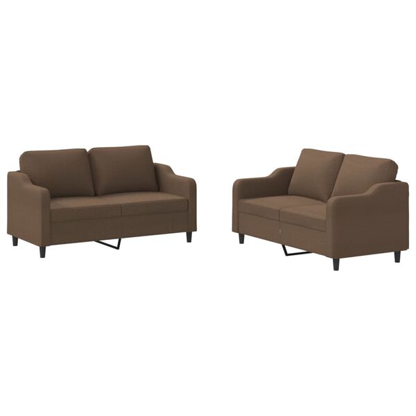 vidaXL Sofa Set Brown