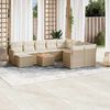 vidaXL Garden Sofa Set Beige