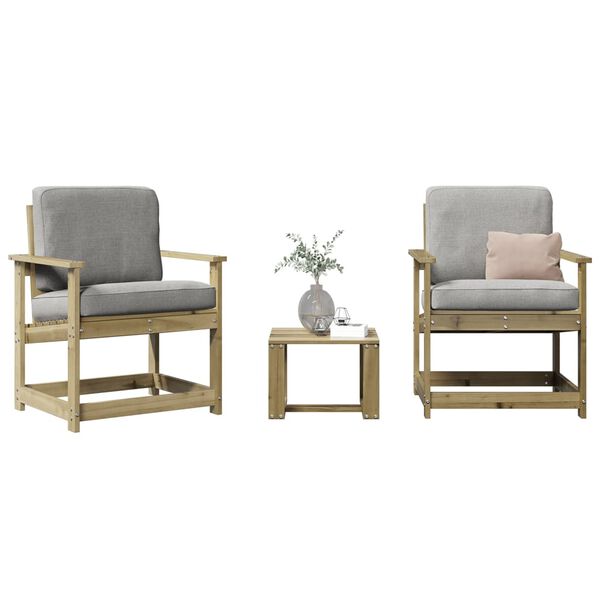 vidaXL Garden Lounge Set Treated Pine Solid Pine Wood Medium Durable