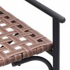 vidaXL Garden Chair Black 113 x 79 x 75cm poly rattan
