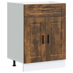 vidaXL Kitchen Base Cabinet Smoked Oak Engineered Wood Standard