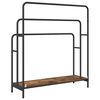 vidaXL Cloth Rack Smoked Oak 35.43 x 11.81 x 39.57 in Engineered wood