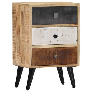 vidaXL Bedside Cabinet Multicolour Solid mango wood Small