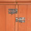 vidaXL Garden Storage Shed Orange Brown Wood, Plywood