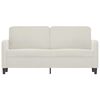 vidaXL 2-Seater Sofa Cream 55.1" Velvet