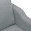 vidaXL Sofa Set Light Grey Polyester, Metal, Textilene, Plywood Standard