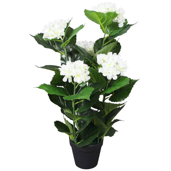 vidaXL Artificial Plant White,Pale Green Plastic,Iron Wire,Polyester