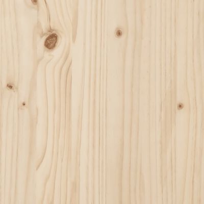 vidaXL Log Holder with Wheels 30.1"x15.7"x42.5" Solid Wood Pine