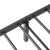 vidaXL Bed Frame Black Steel Single Foldable Bed Frame Rectangular