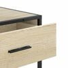 vidaXL Console Table Sonoma Oak Engineered Wood, Metal 35.4x13.8x31.5 in