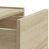 vidaXL Wall-mounted Bedside Cabinet Sonoma Oak Engineered Wood