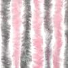 vidaXL Fly Curtain Silver Grey and Pink 39.4x86.6" Chenille