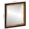 vidaXL Bathroom Mirror Natural wood with black border