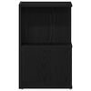 vidaXL Bedside Cabinet Black Oak 13.78 x 13.78 x 21.65 in