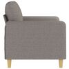 vidaXL 2-seater Sofa Taupe Fabric (100% polyester) 2-seater Durable