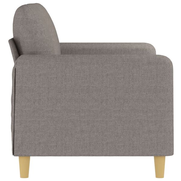vidaXL 2-seater Sofa Taupe Fabric (100% polyester) 2-seater Durable
