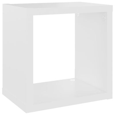 vidaXL Wall Cube Shelves 6 pcs White and Sonoma Oak 8.7"x5.9"x8.7"