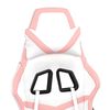 vidaXL Gaming Chair White and Pink Faux leather, metal, plywood Medium