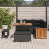 vidaXL Garden Sofa Set 8 pcs Black Poly rattan and powder-coated steel