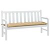 vidaXL Garden Bench Cushion Melange beige 100% polyester