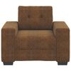 vidaXL Sofa Chair with Cushion Brown Faux leather and Wood