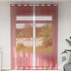 vidaXL Voile Curtains with Grommets 2 pcs Wine Red