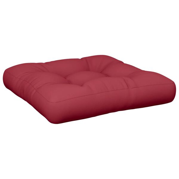 vidaXL Pallet Cushion Wine red 100% polyester 20 x 20 x 4.7 in Cushion