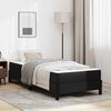 vidaXL Bed Frame with Mattress Black 31.50 x 78.74 in Fabric