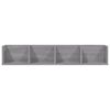 vidaXL Wall Shelf Grey Sonoma Engineered Wood Large Wall mounting