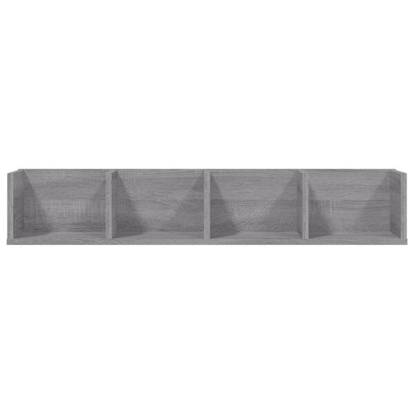 vidaXL Wall Shelf Grey Sonoma Engineered Wood Large Wall mounting