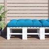 vidaXL Pallet Cushion Blue Polyester Large Waterproof Rectangular