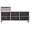 vidaXL Shoe Cabinet Grey Sonoma 40.2x14.2x23.6" Engineered Wood