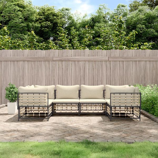 vidaXL Garden Lounge Set Anthracite