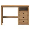 vidaXL Desk Honey Solid pine wood 44.1 x 17.7 x 29.5 in Desk